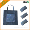 Recycle folding non woven tote bags with zipper
